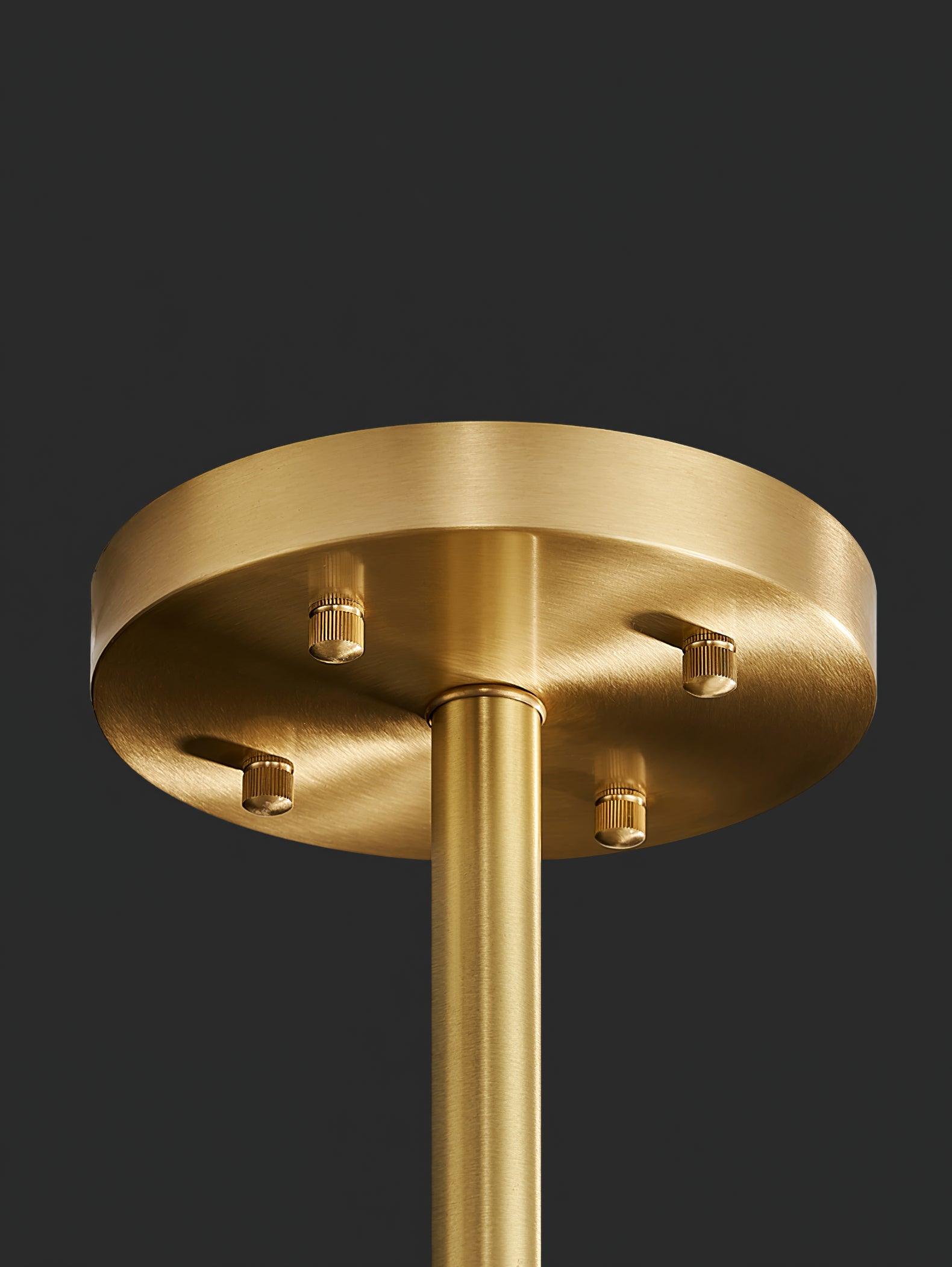 Lustra Chandelier Gold Clear Rod Elegant-Neutral Decor