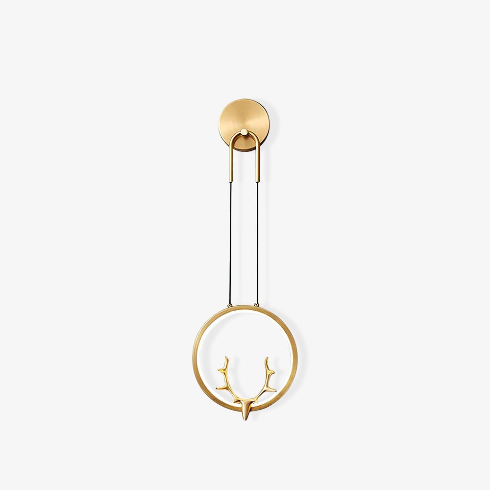 Kirixy Brass Whimsical Wall Lamp-Neutral Decor