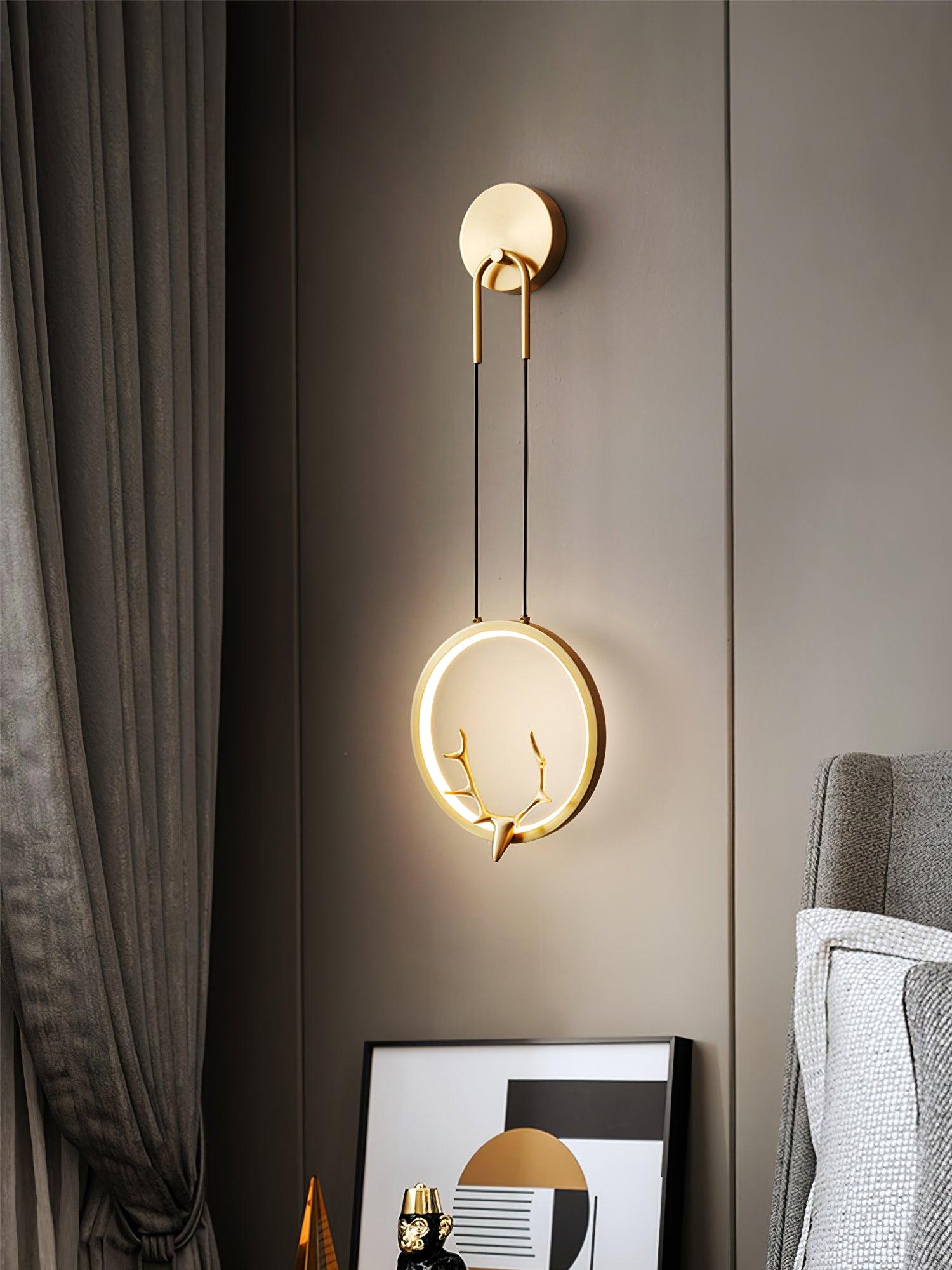 Kirixy Brass Whimsical Wall Lamp-Neutral Decor