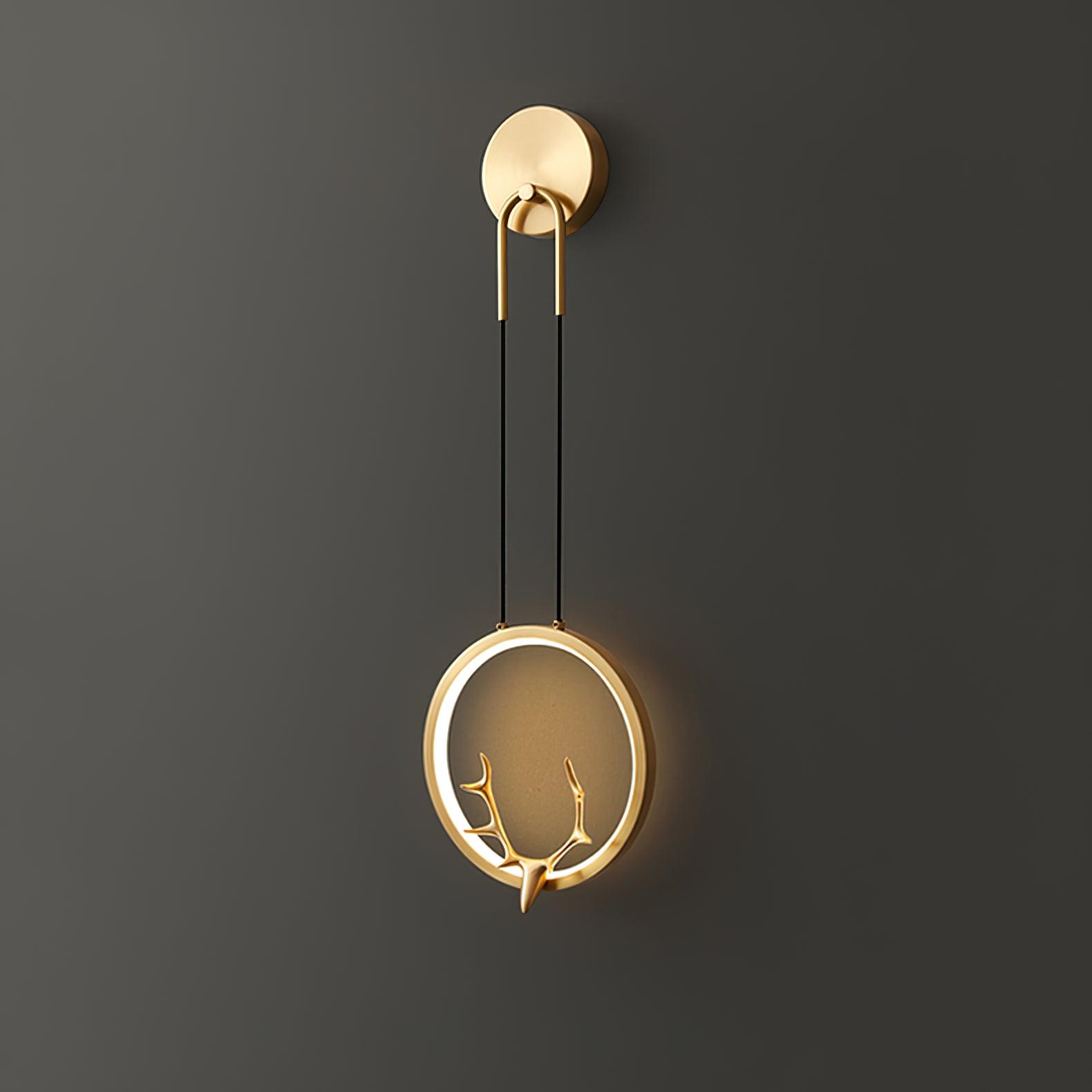 Kirixy Brass Whimsical Wall Lamp-Neutral Decor