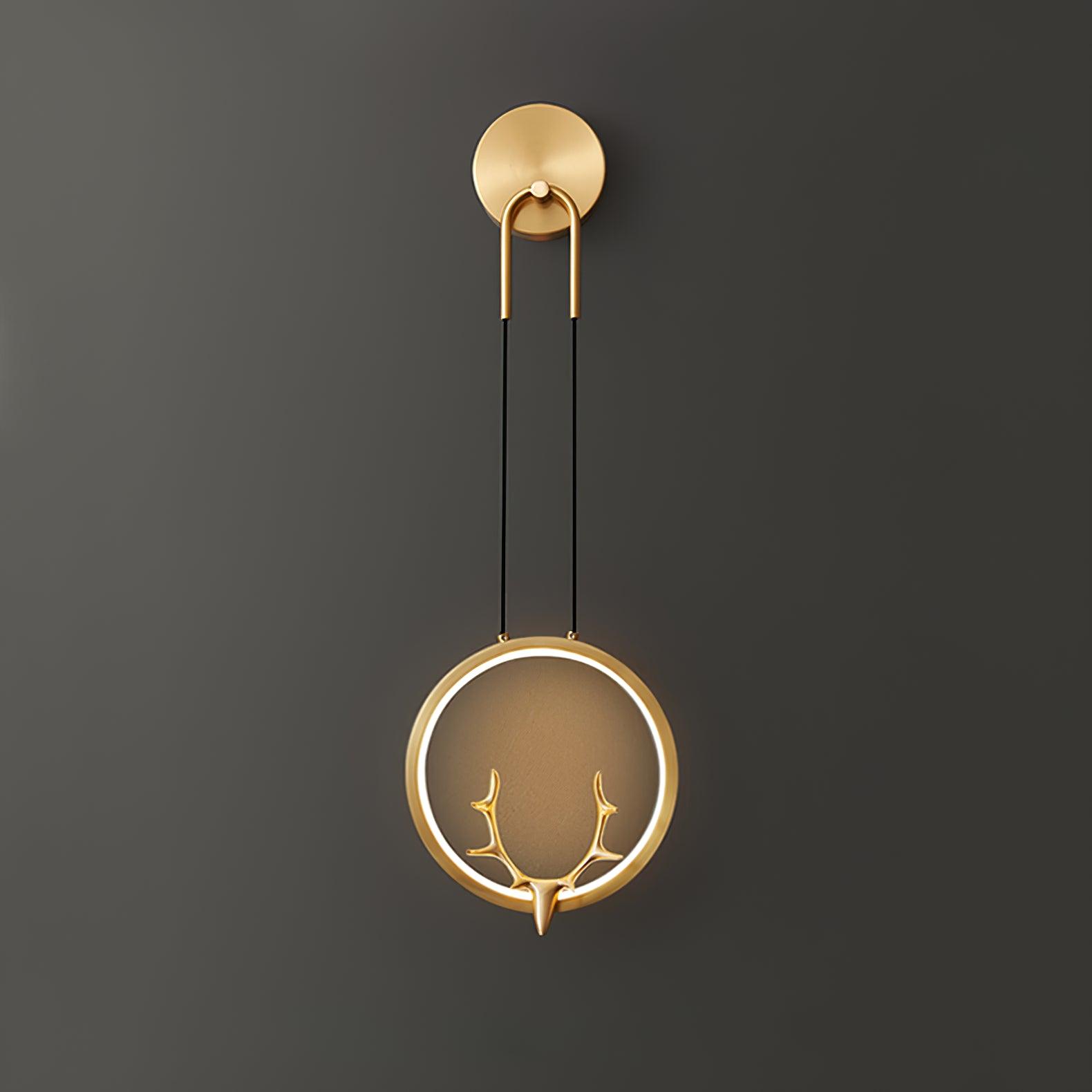 Kirixy Brass Whimsical Wall Lamp-Neutral Decor