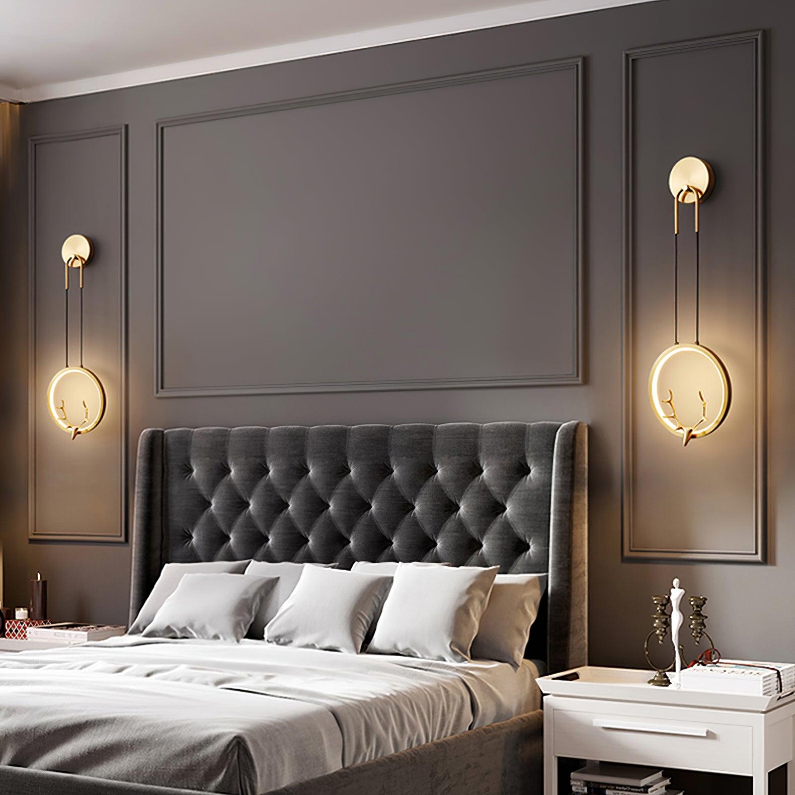 Kirixy Brass Whimsical Wall Lamp-Neutral Decor