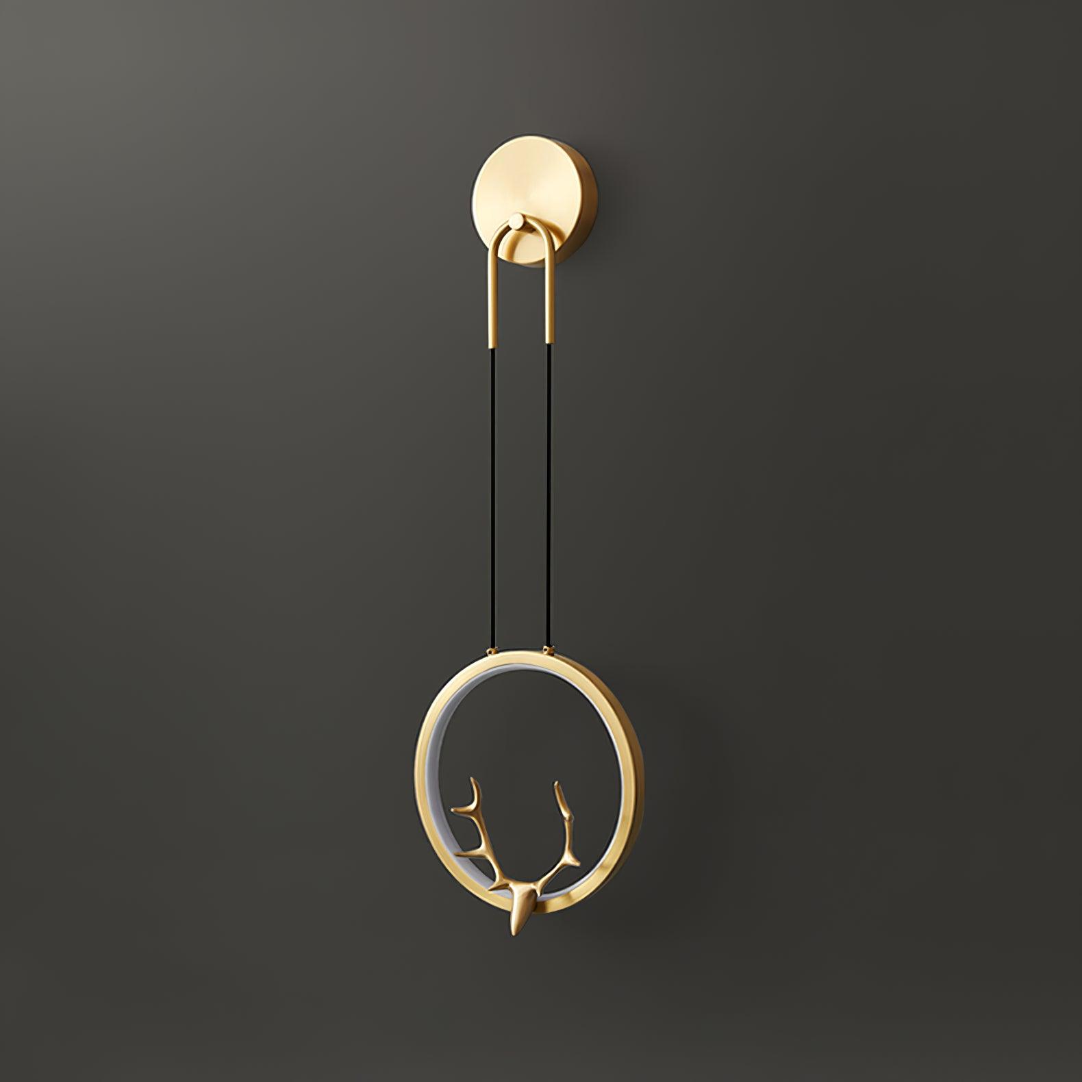 Kirixy Brass Whimsical Wall Lamp-Neutral Decor