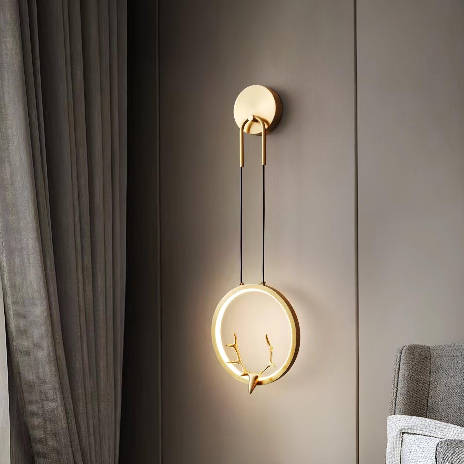 Kirixy Brass Whimsical Wall Lamp-Neutral Decor