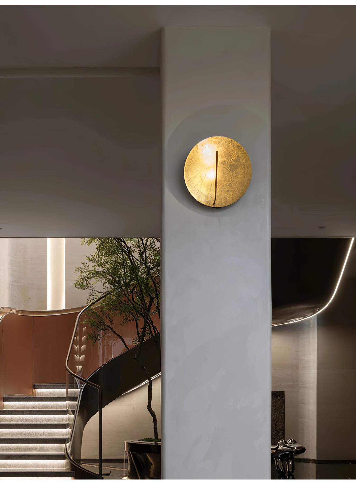 Golden Aura Wall Light-Neutral Decor