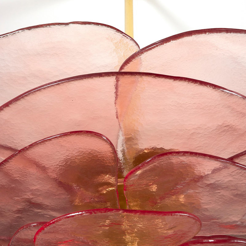 Crivs Chandelier Gold Murano Glass Petal Luxury-Neutral Decor