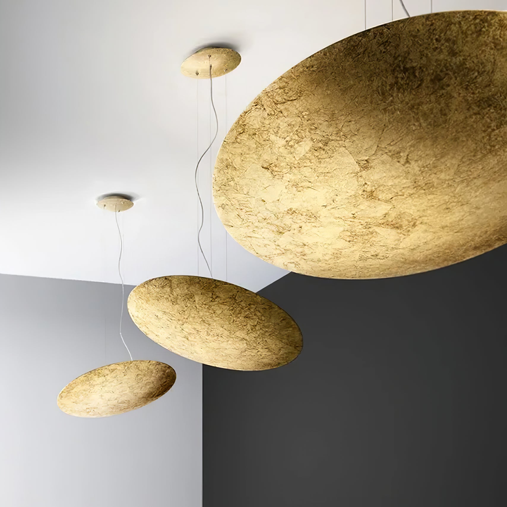 Rusken Gold Foil Pendant Lamp-Neutral Decor