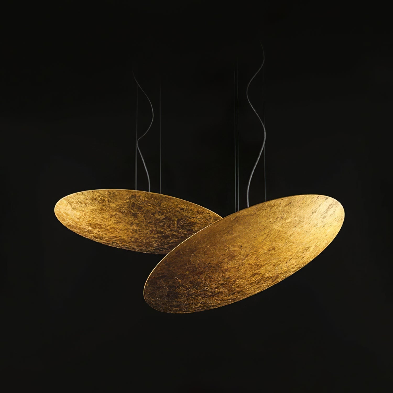 Rusken Gold Foil Pendant Lamp-Neutral Decor