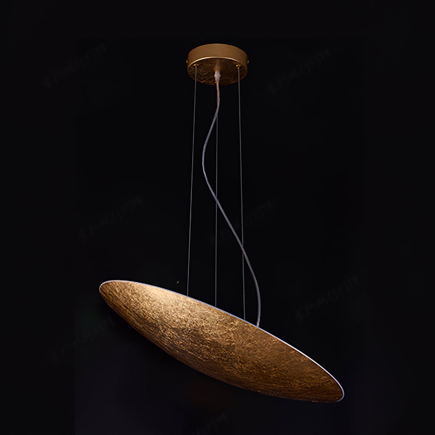 Rusken Gold Foil Pendant Lamp-Neutral Decor
