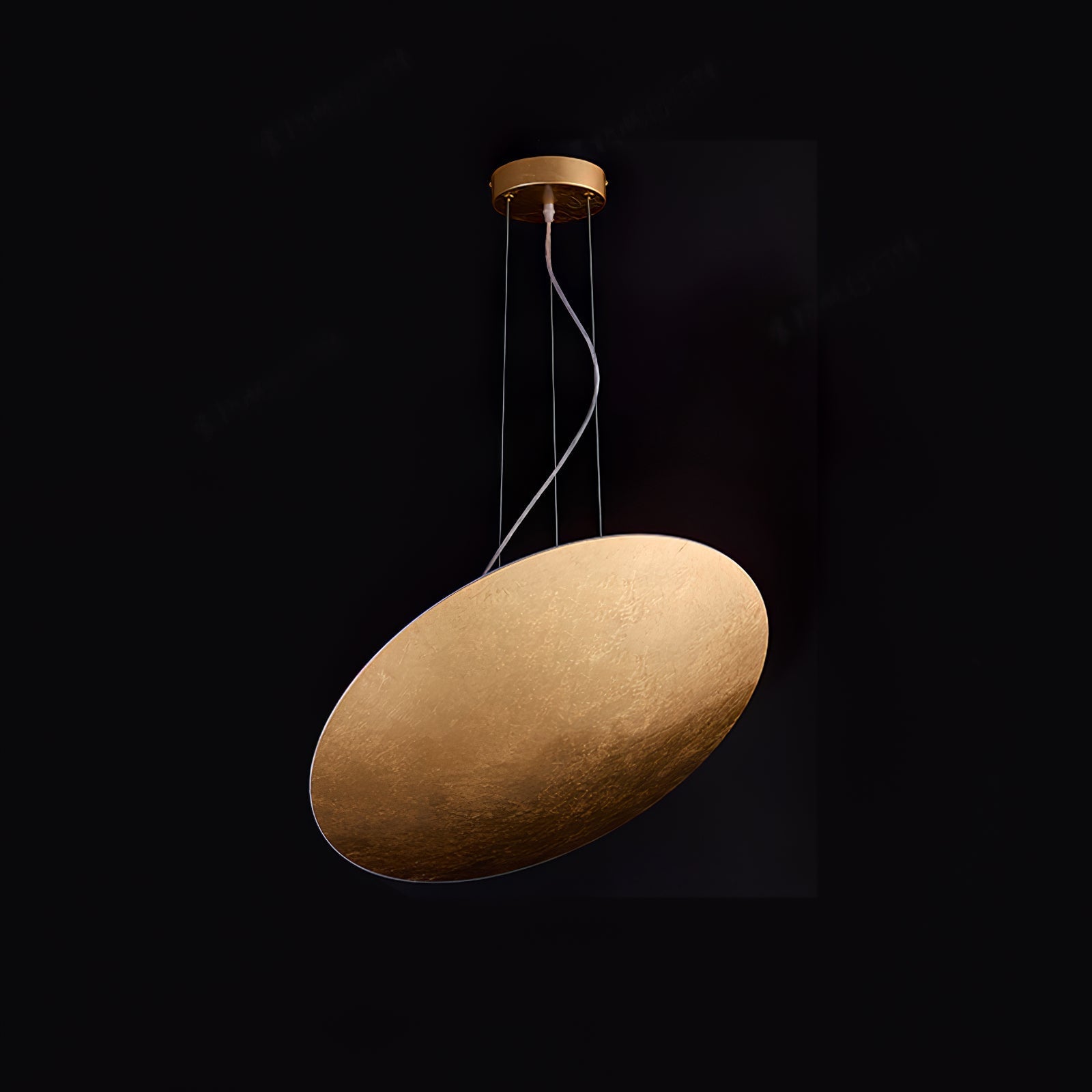 Rusken Gold Foil Pendant Lamp-Neutral Decor