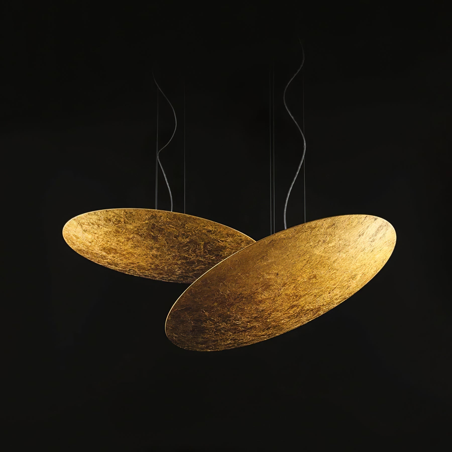 Rusken Gold Foil Pendant Lamp-Neutral Decor