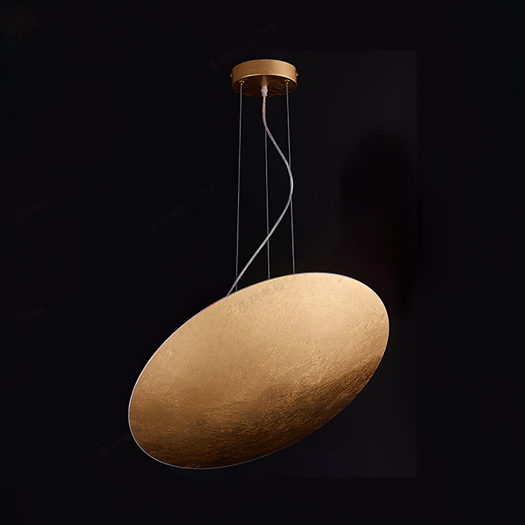Rusken Gold Foil Pendant Lamp-Neutral Decor
