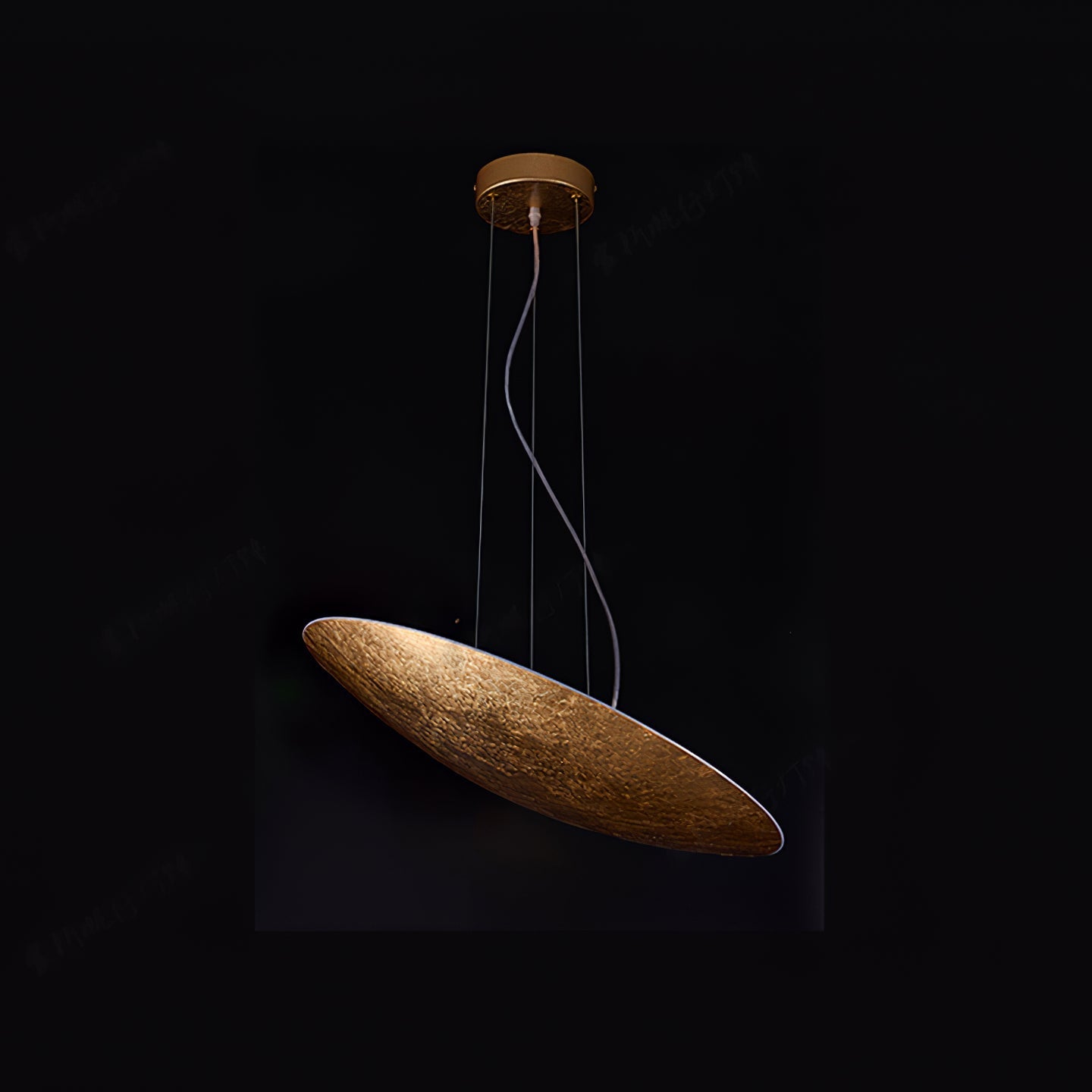 Rusken Gold Foil Pendant Lamp-Neutral Decor