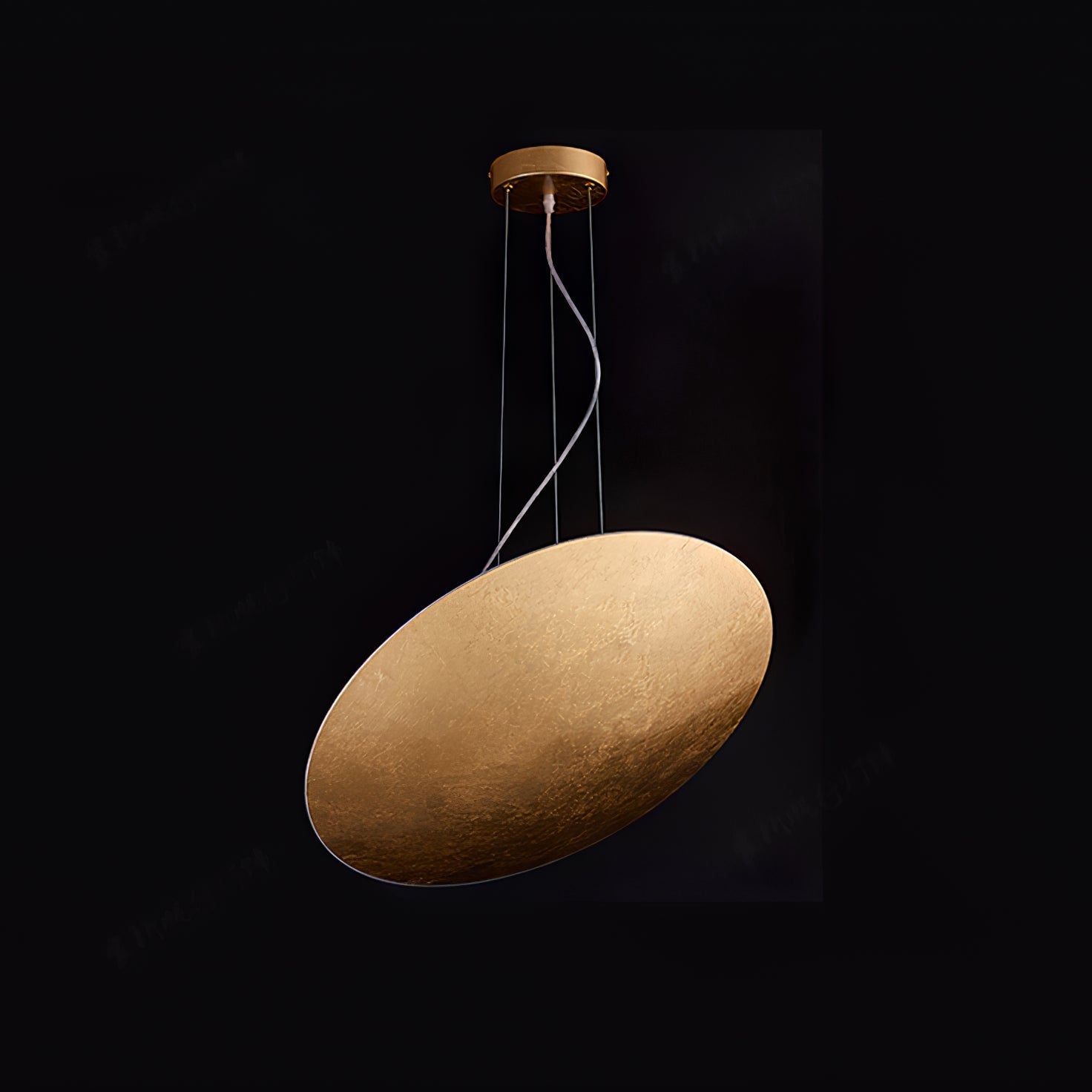 Rusken Gold Foil Pendant Lamp-Neutral Decor