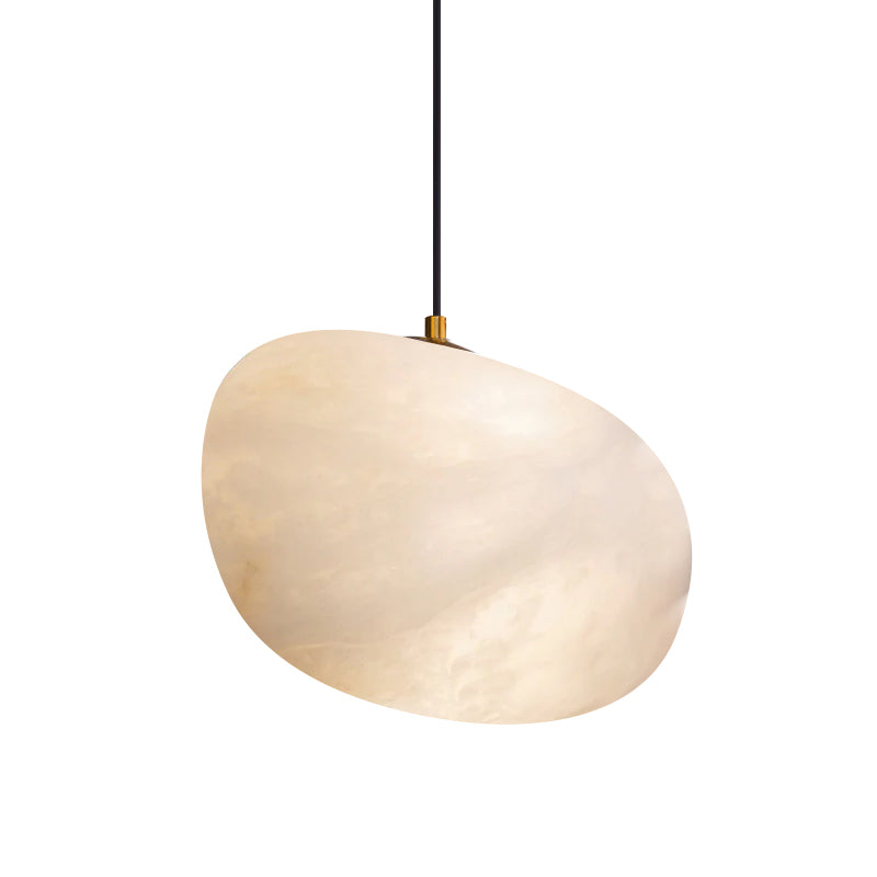 Ralen Pendant Lamp Alabaster Brass Sophistication-Neutral Decor