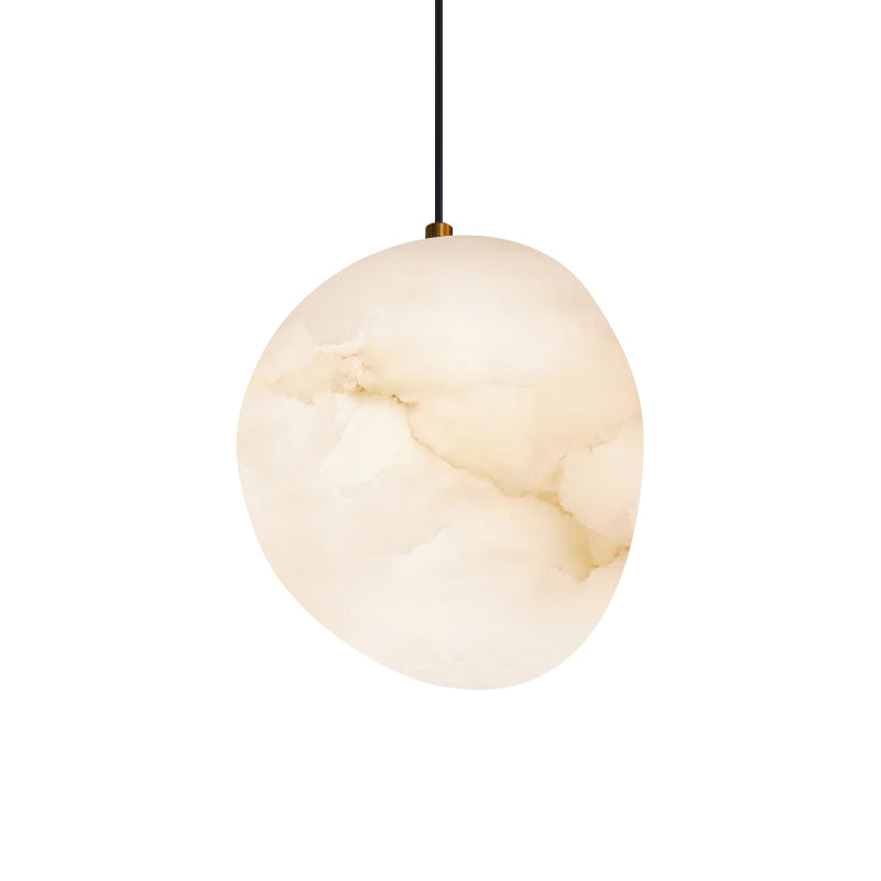 Goose Pendant Lamp Alabaster Brass Sophistication