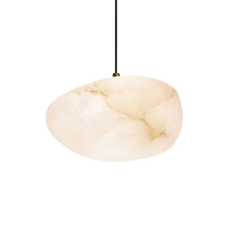 Goose Pendant Lamp Alabaster Brass Sophistication