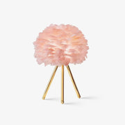 Nilo Feather Feminine Table Lamp-Neutral Decor