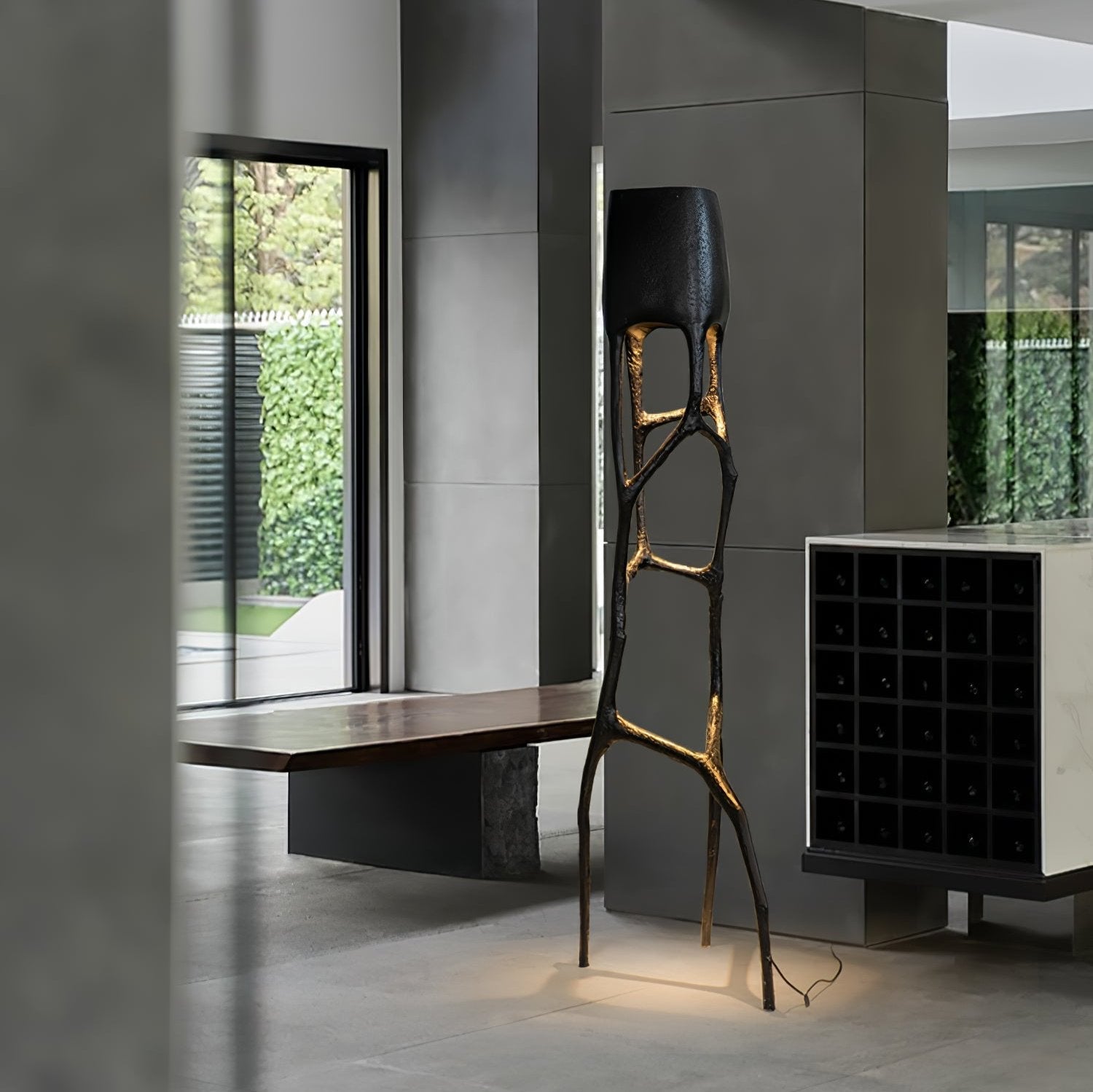 Gothic Sculpture Floor Lamp-Neutral Decor