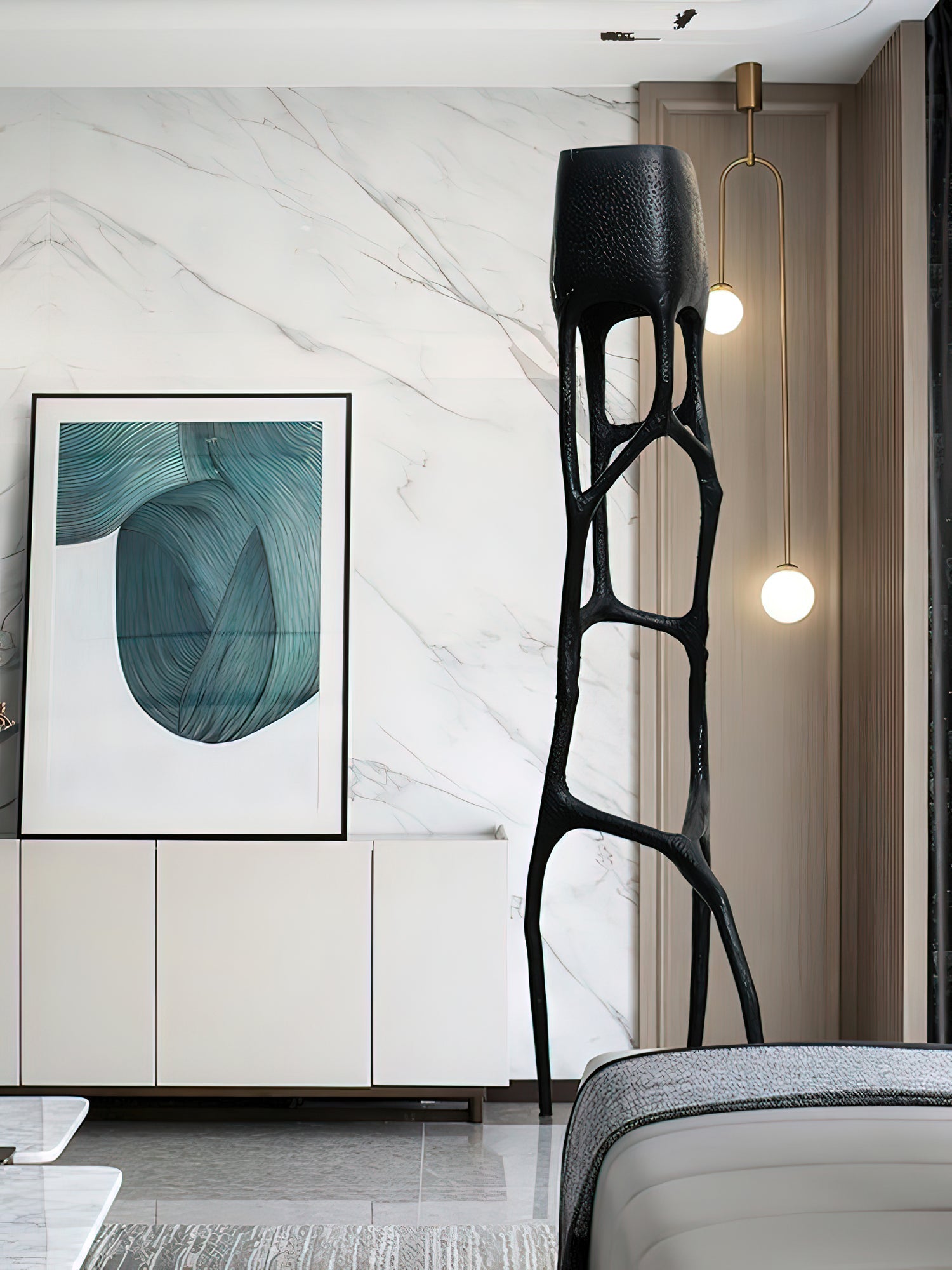 Gothic Sculpture Floor Lamp-Neutral Decor