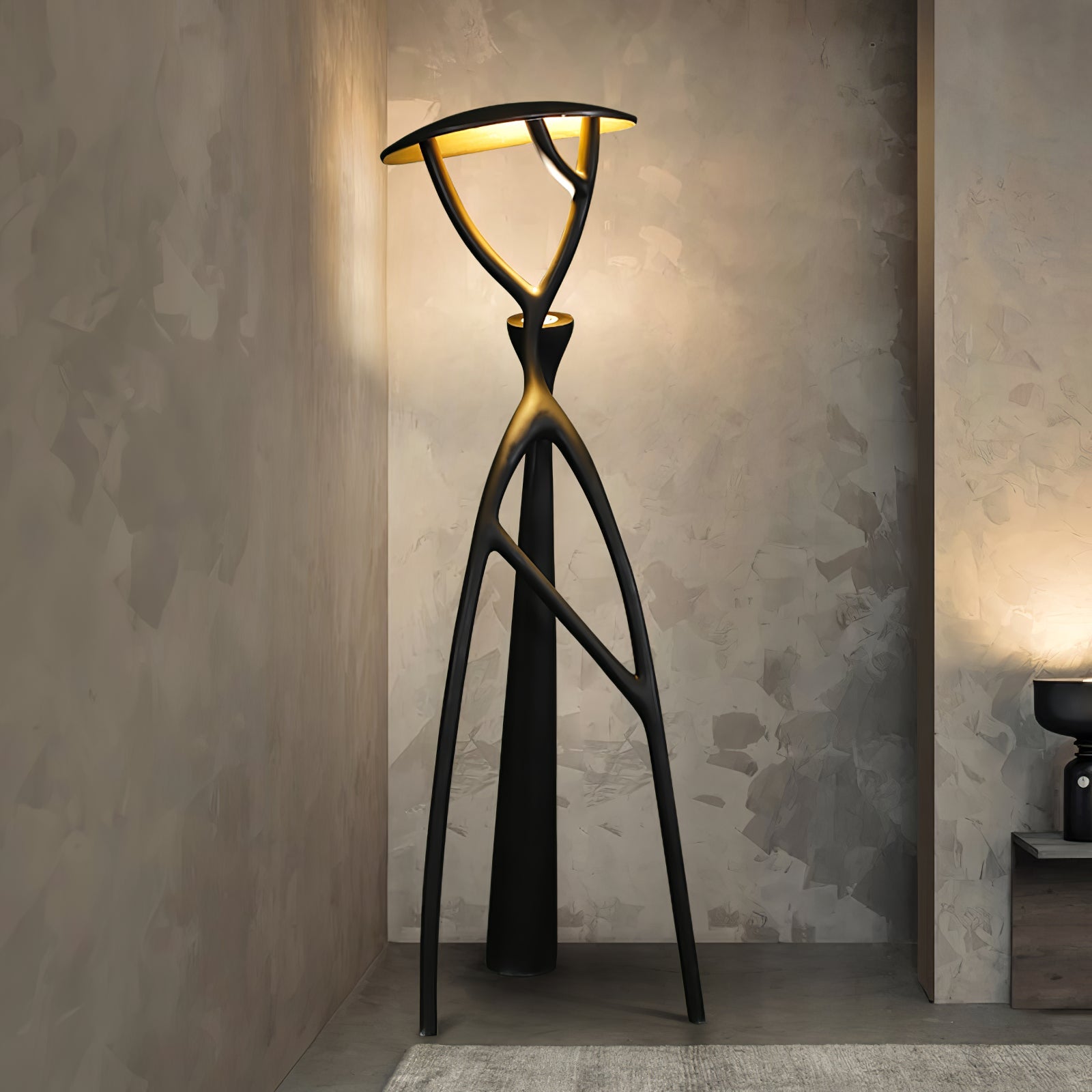 Gothic Tree Sculpture Floor Lamp-Neutral Decor