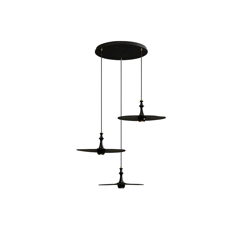 Syrinyra Sculptural Wood Disc Pendant Light-Neutral Decor