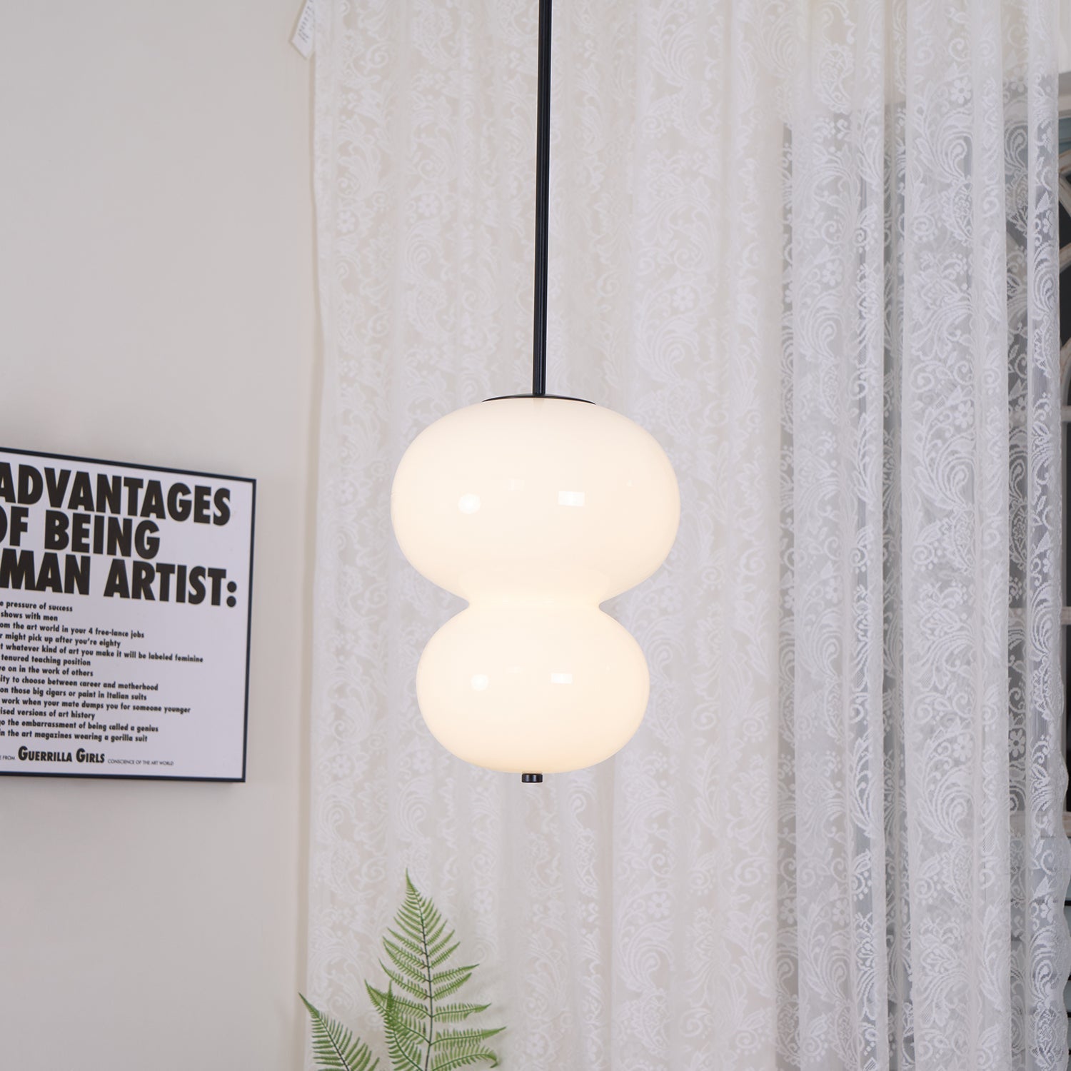 Xalt Minimalist Glass Pendant Light-Neutral Decor