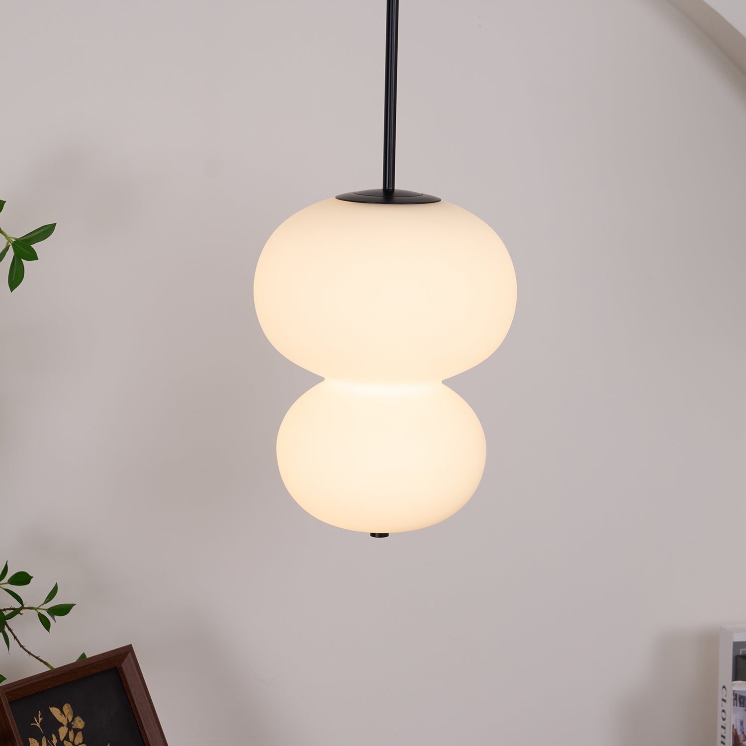Xalt Minimalist Glass Pendant Light-Neutral Decor