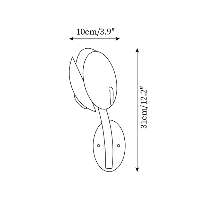 Gudelle Double Tulip Wall Lamp