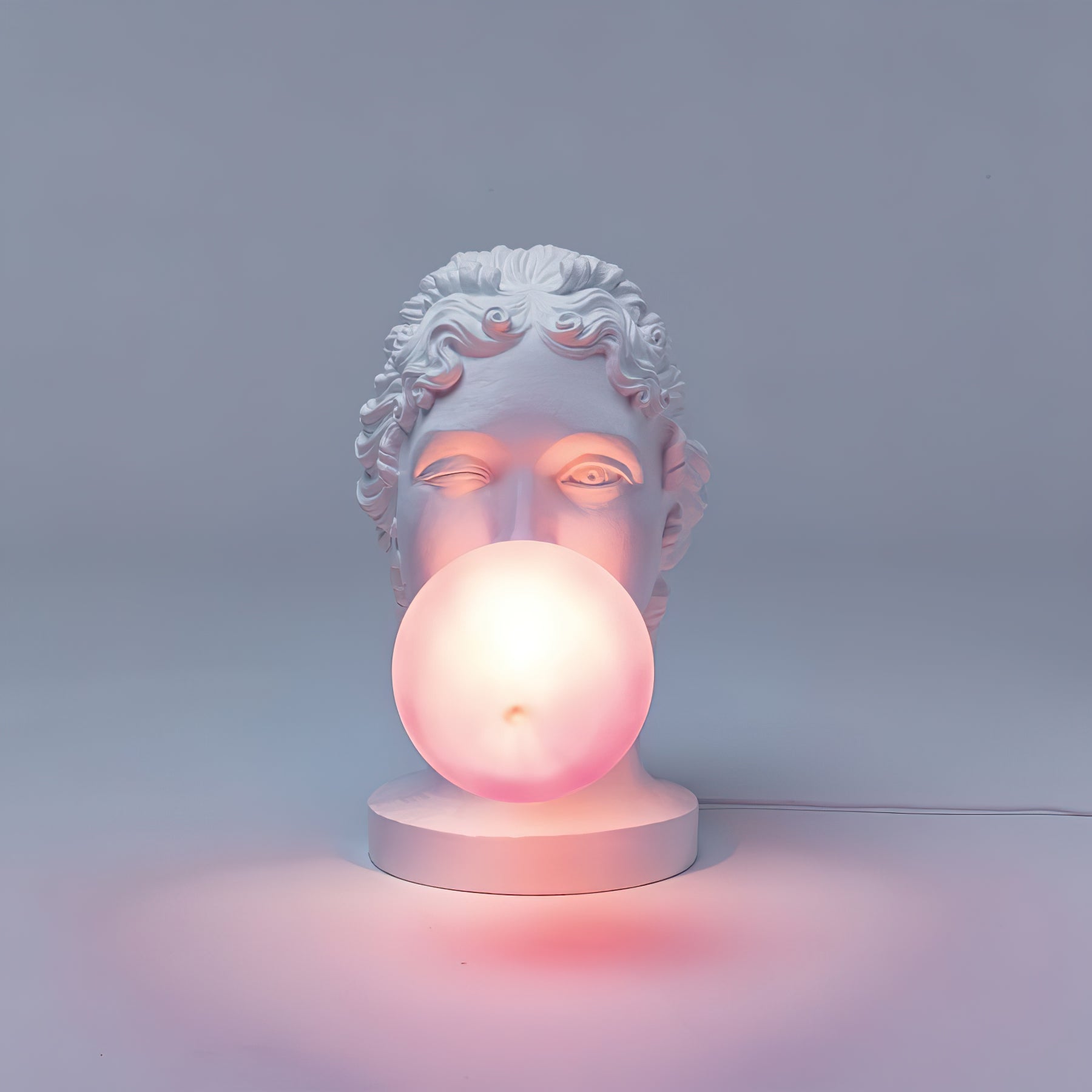 Aurrinel Sculptural Resin Desk Lamp-Neutral Decor