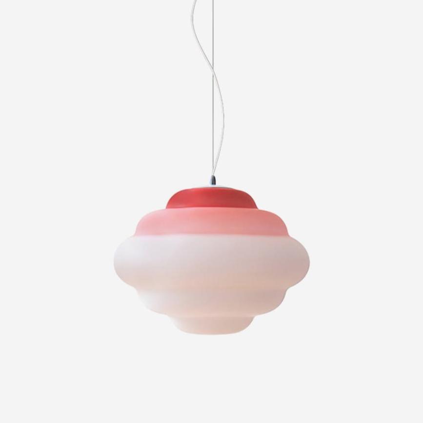 Eurvenara Premium Nordic Art Cloudy Glass Pendant Lamp-Neutral Decor