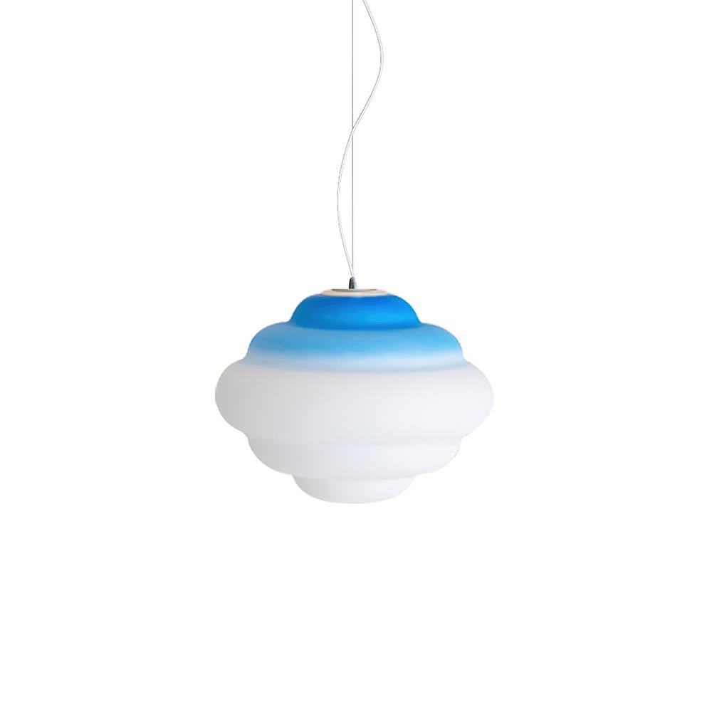 Eurvenara Premium Nordic Art Cloudy Glass Pendant Lamp-Neutral Decor