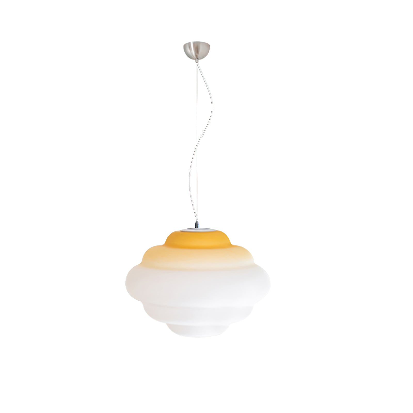 Eurvenara Premium Nordic Art Cloudy Glass Pendant Lamp-Neutral Decor
