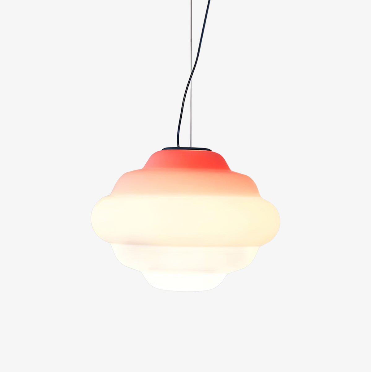 Eurvenara Premium Nordic Art Cloudy Glass Pendant Lamp-Neutral Decor