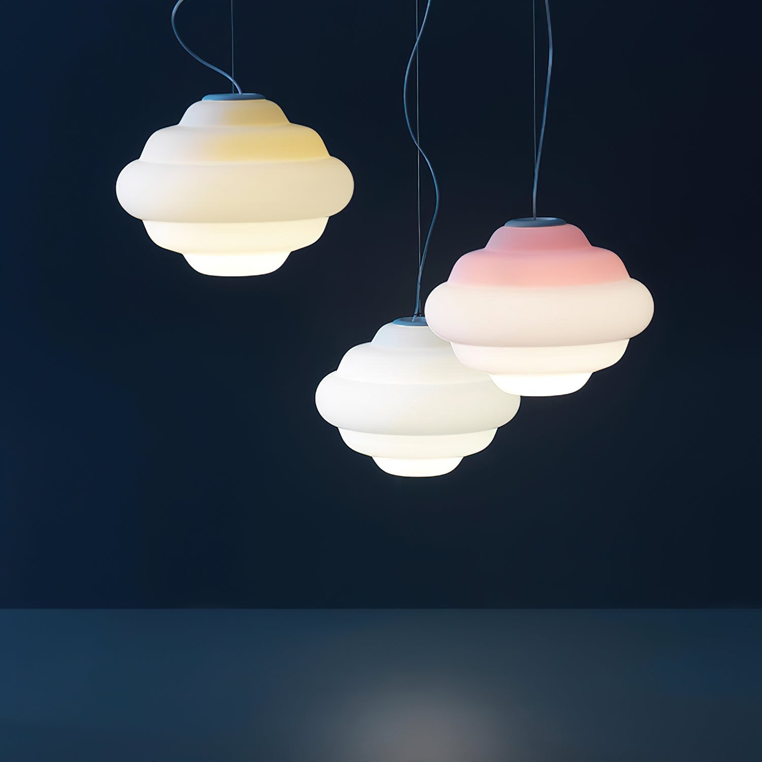 Eurvenara Premium Nordic Art Cloudy Glass Pendant Lamp-Neutral Decor