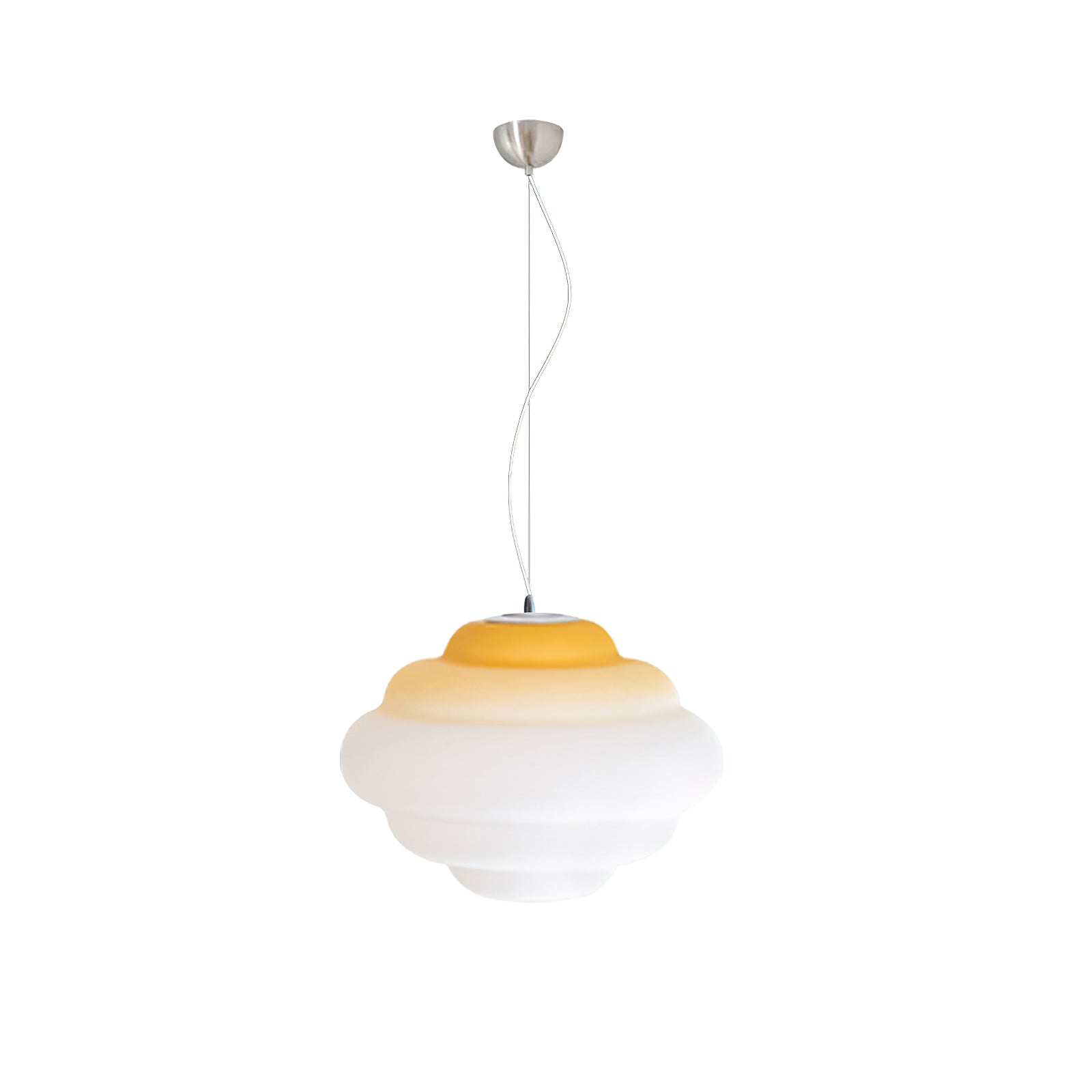 Eurvenara Premium Nordic Art Cloudy Glass Pendant Lamp-Neutral Decor