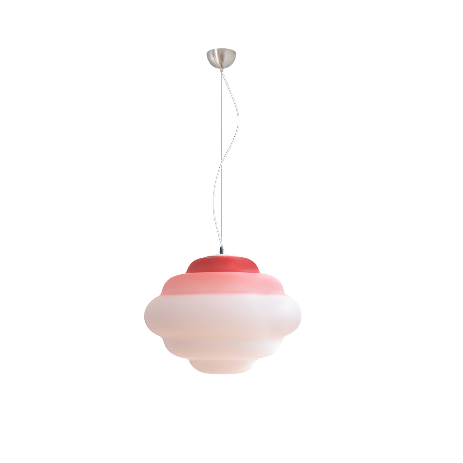 Eurvenara Premium Nordic Art Cloudy Glass Pendant Lamp-Neutral Decor