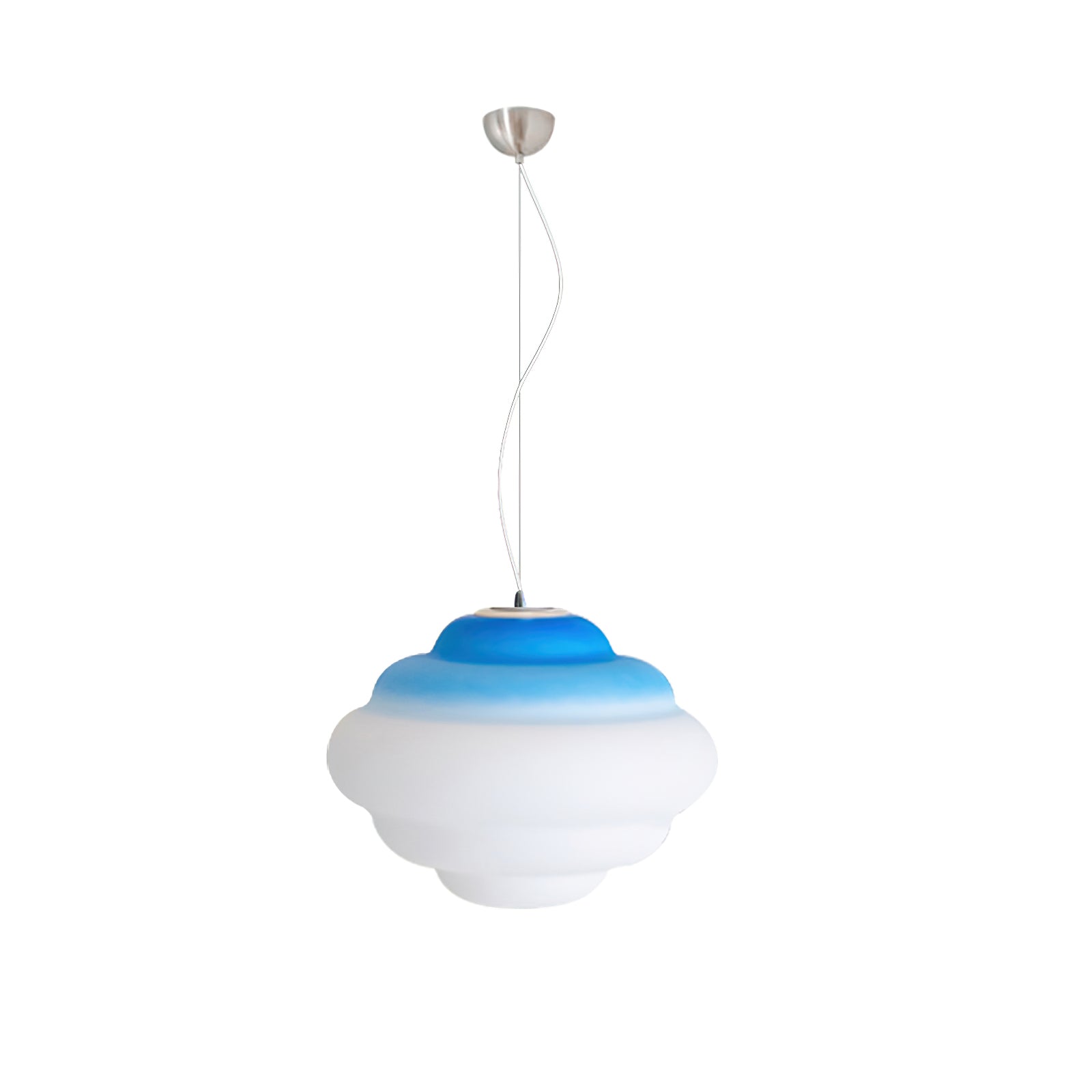 Eurvenara Premium Nordic Art Cloudy Glass Pendant Lamp-Neutral Decor