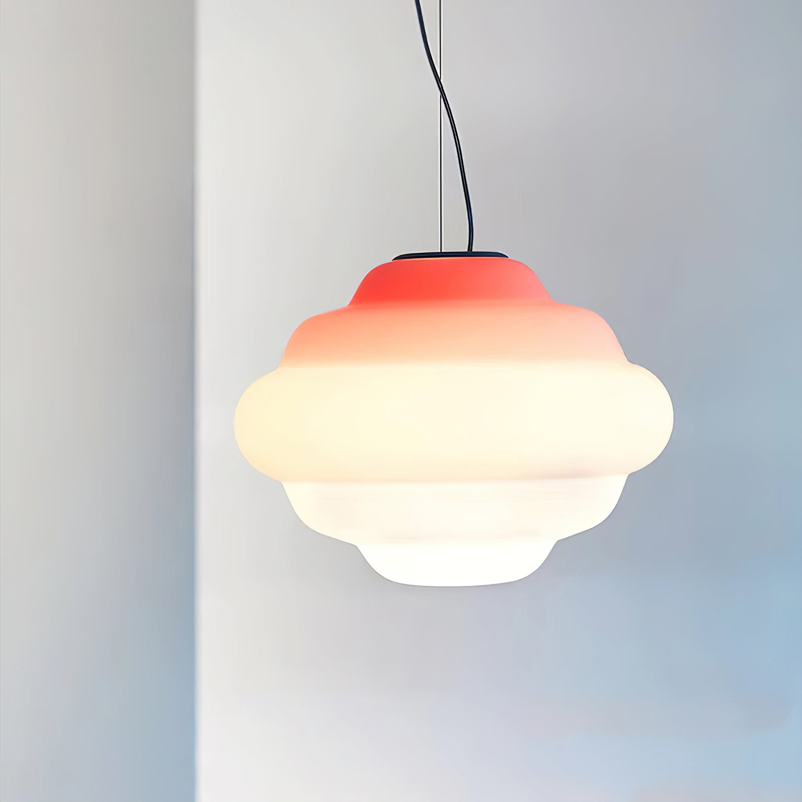 Eurvenara Premium Nordic Art Cloudy Glass Pendant Lamp-Neutral Decor
