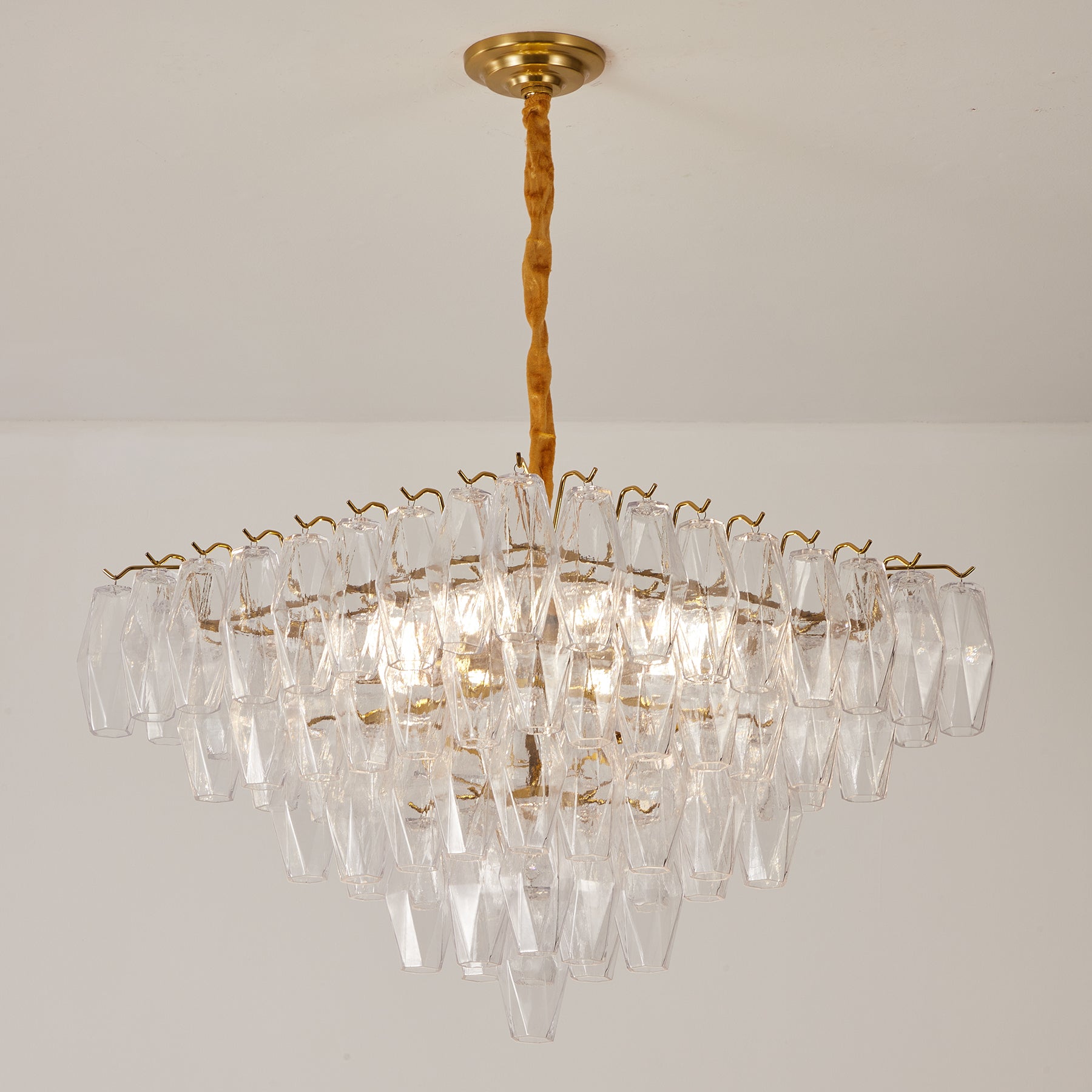 The larger size option of the chandelier.