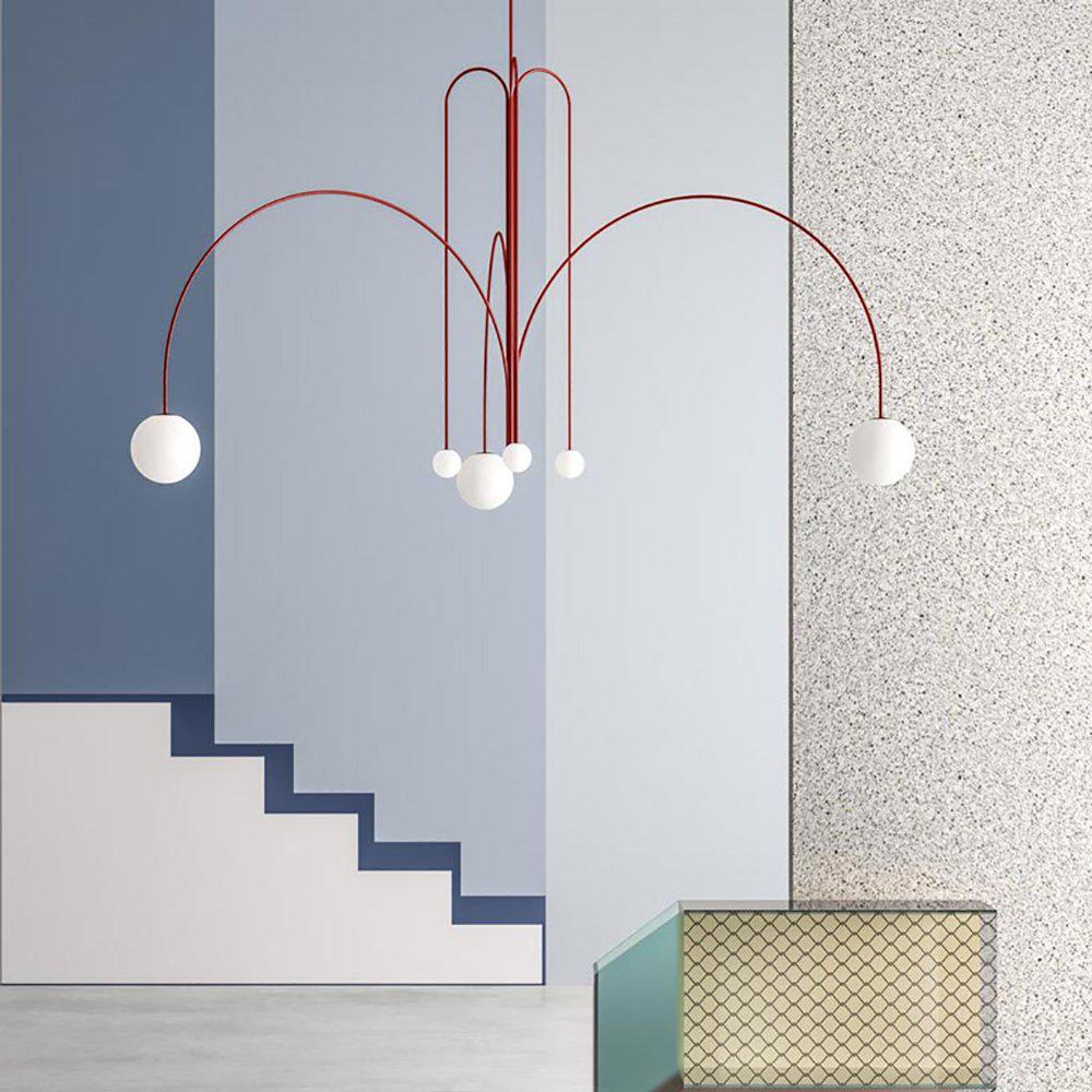 Lustra Chandelier Globe Modern-Neutral Decor