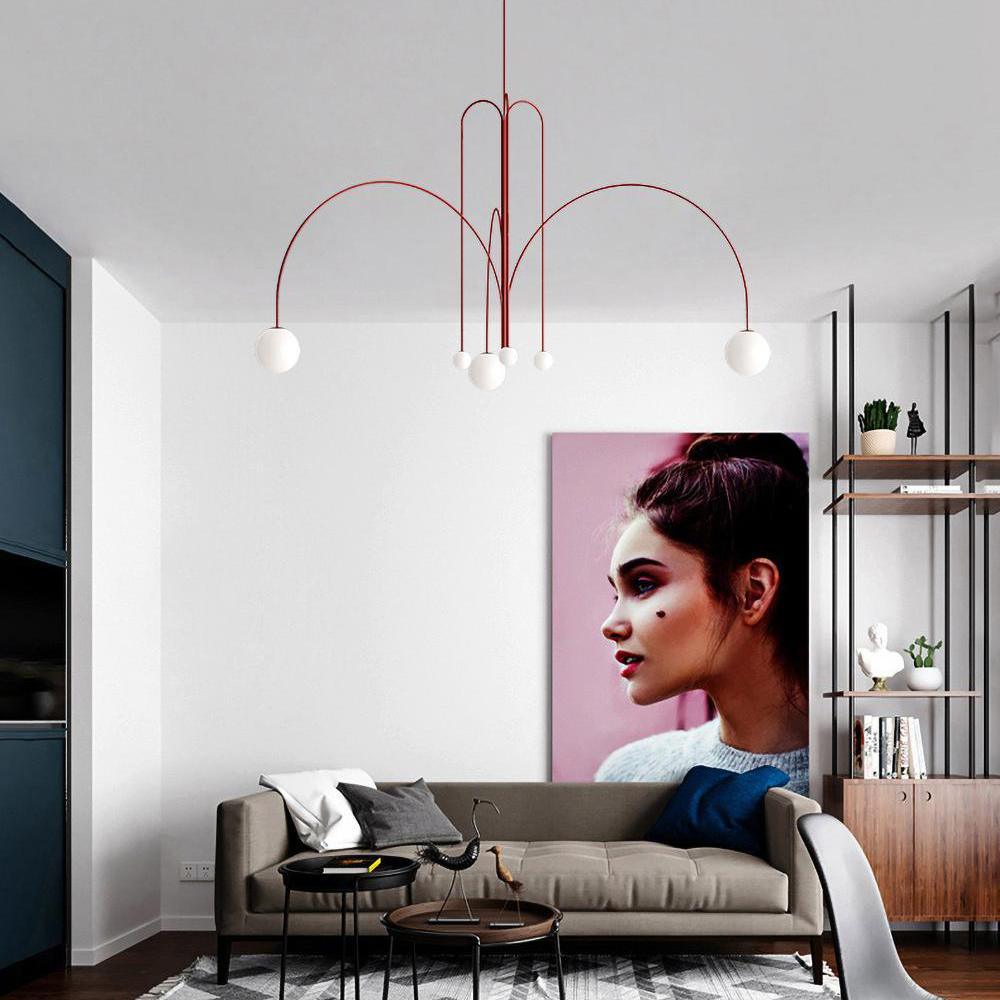 Lustra Chandelier Globe Modern-Neutral Decor
