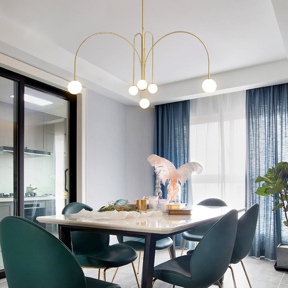 Lustra Chandelier Globe Modern-Neutral Decor