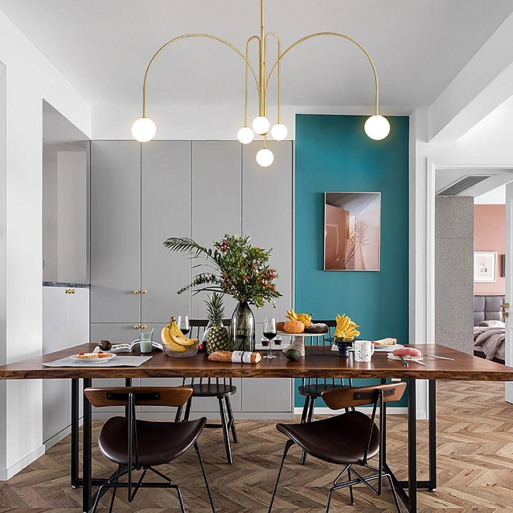 Lustra Chandelier Globe Modern-Neutral Decor