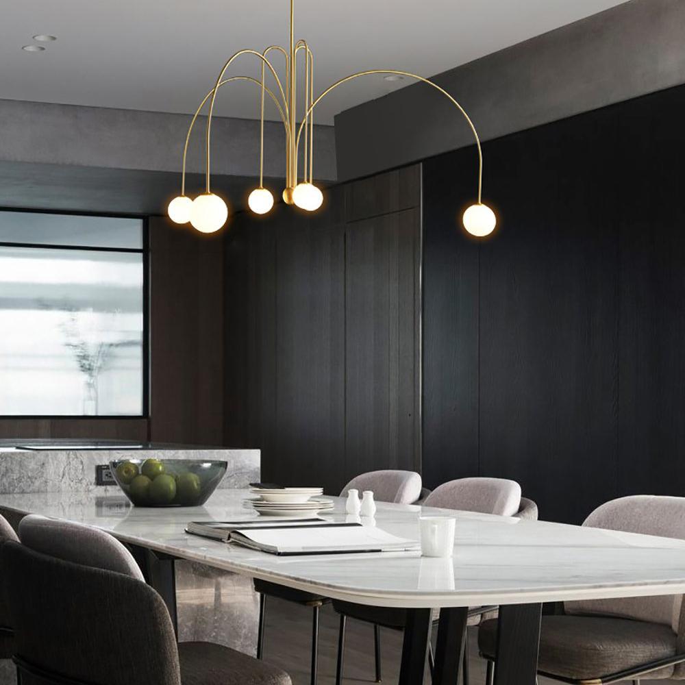 Lustra Chandelier Globe Modern-Neutral Decor