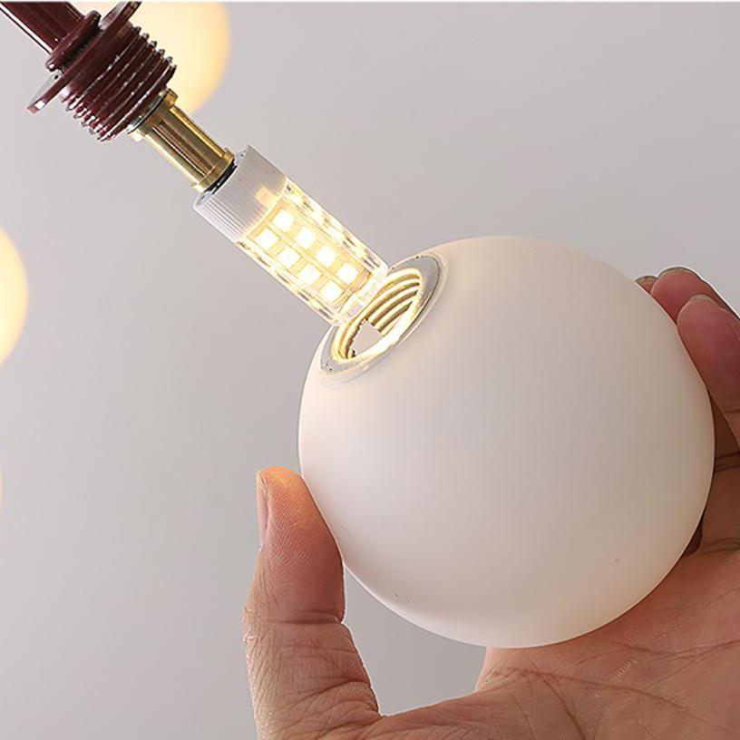 Lustra Chandelier Globe Modern-Neutral Decor