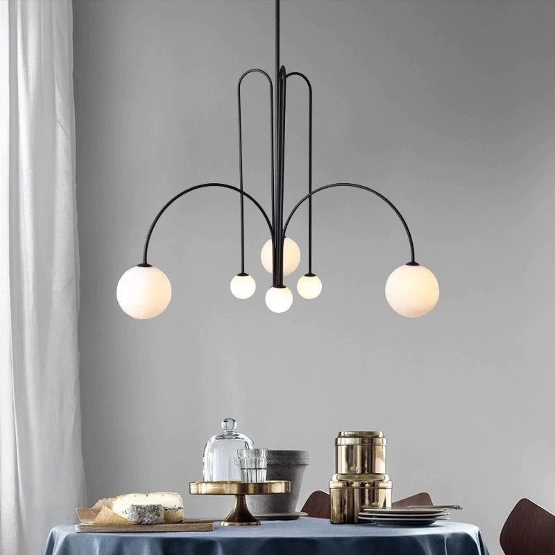 Lustra Chandelier Globe Modern-Neutral Decor