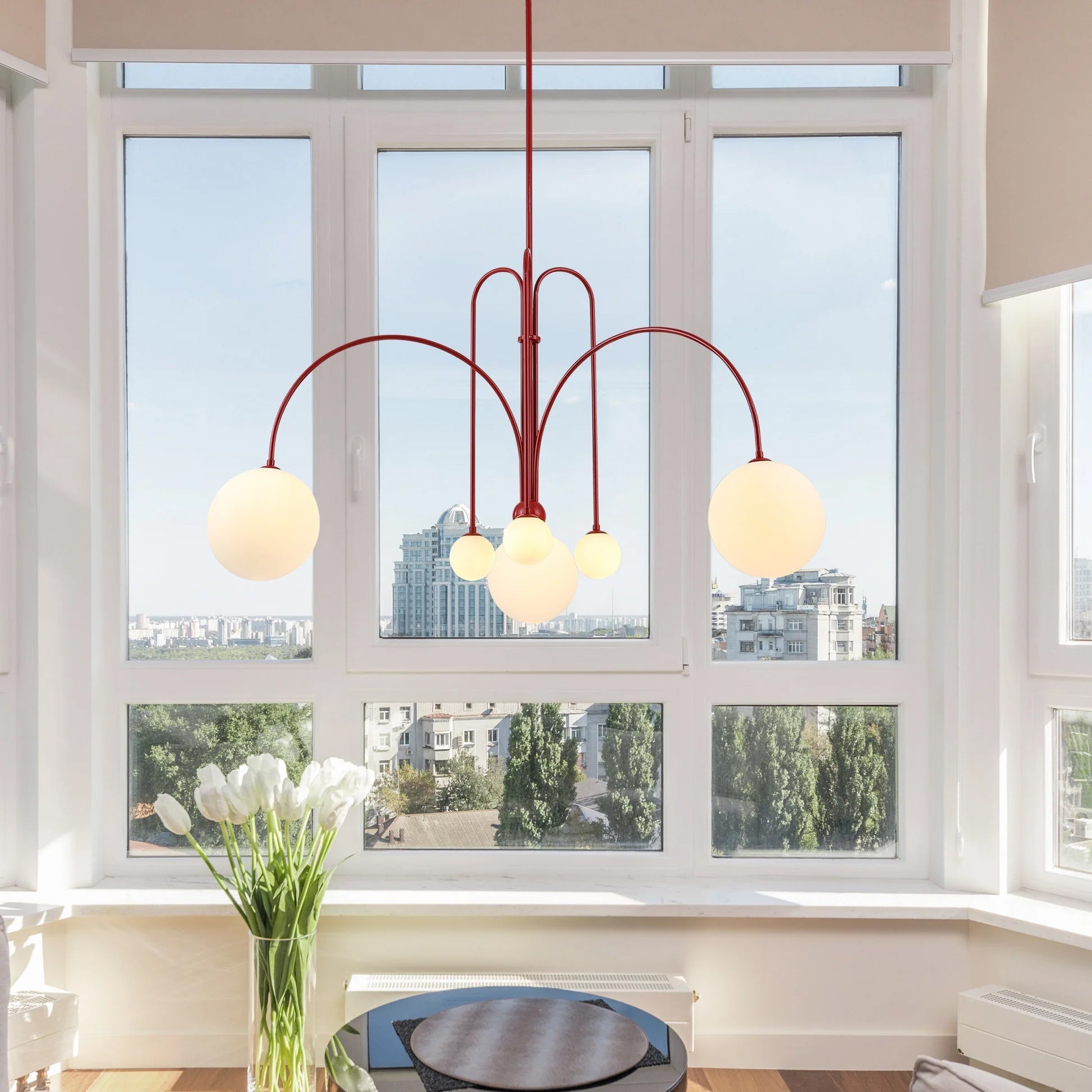 Lustra Chandelier Globe Modern-Neutral Decor