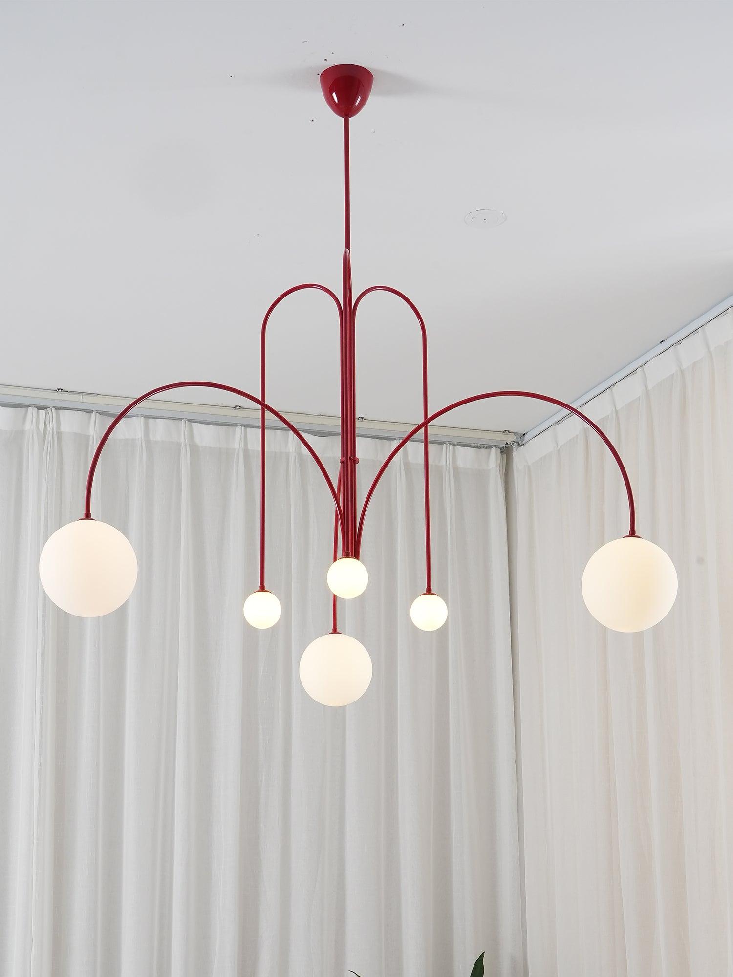 Lustra Chandelier Globe Modern-Neutral Decor