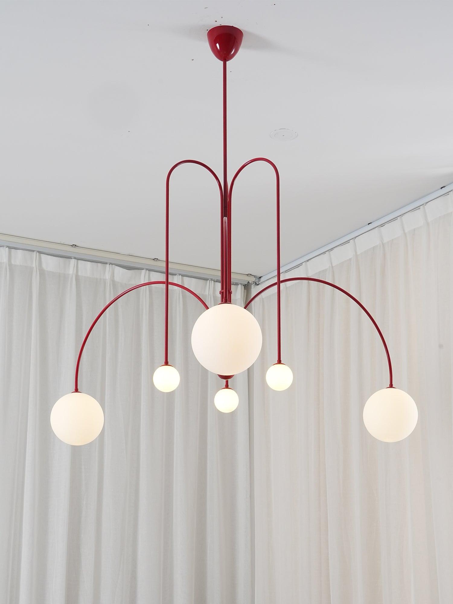Lustra Chandelier Globe Modern-Neutral Decor